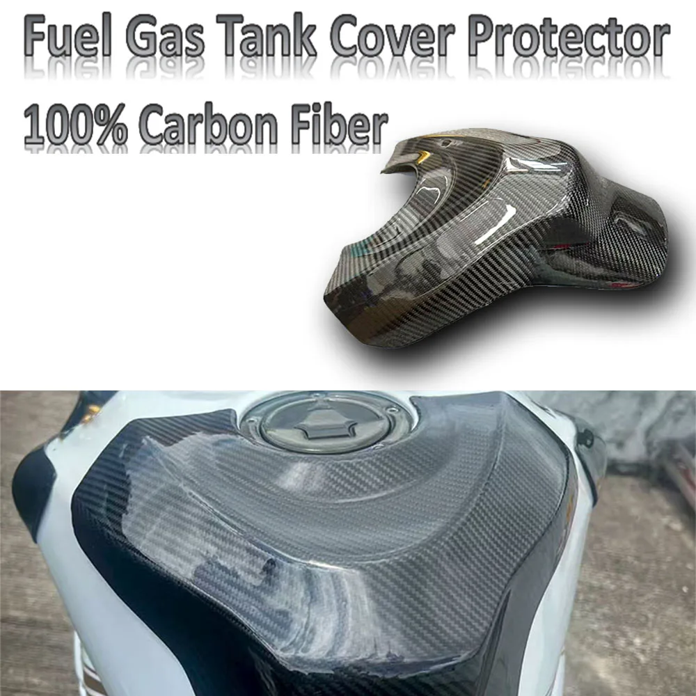 

For Kawasaki ZX-6R zx-636 2013-2025 carbon fiber motorcycle fuel tank gas cover protection accessories