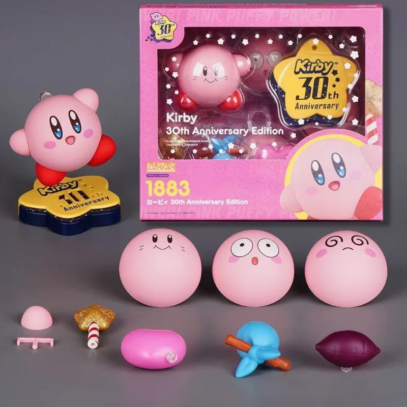 nuovo-kirby-1883-anime-figure-kirby-30th-anniversary-action-figures-q-ver-modelli-collezione-di-bambole-decorazione-da-scrivania-giocattoli-regali-di-natale