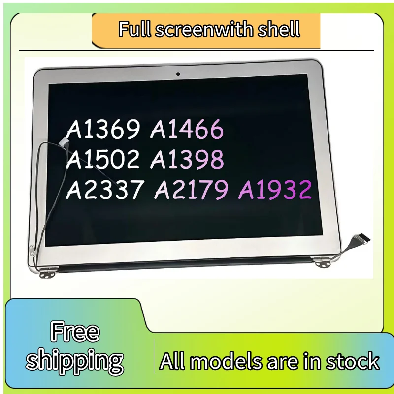 Tested Silver A1398 15' LCD Screen Assembly Display for MacBook Pro/Air 13' Retina A2337 A1932 A2179 A1502 A1466 2010-2020
