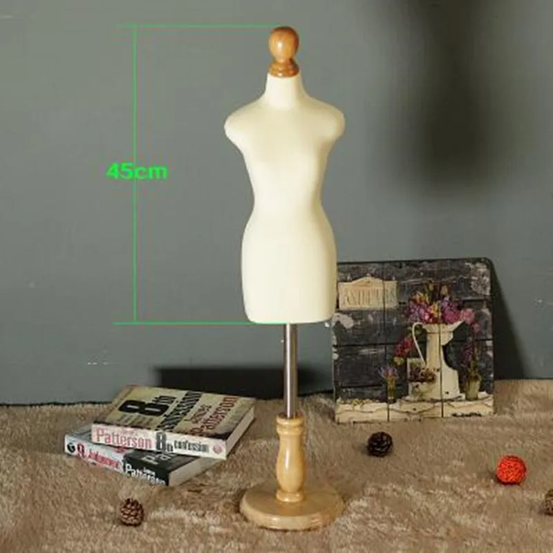Sewing Mannequin Corps Complet Fabric Body for Busto Dress, 1/2 Female ClothStandard 1:2 Scale Jersey, Can Pin mini size