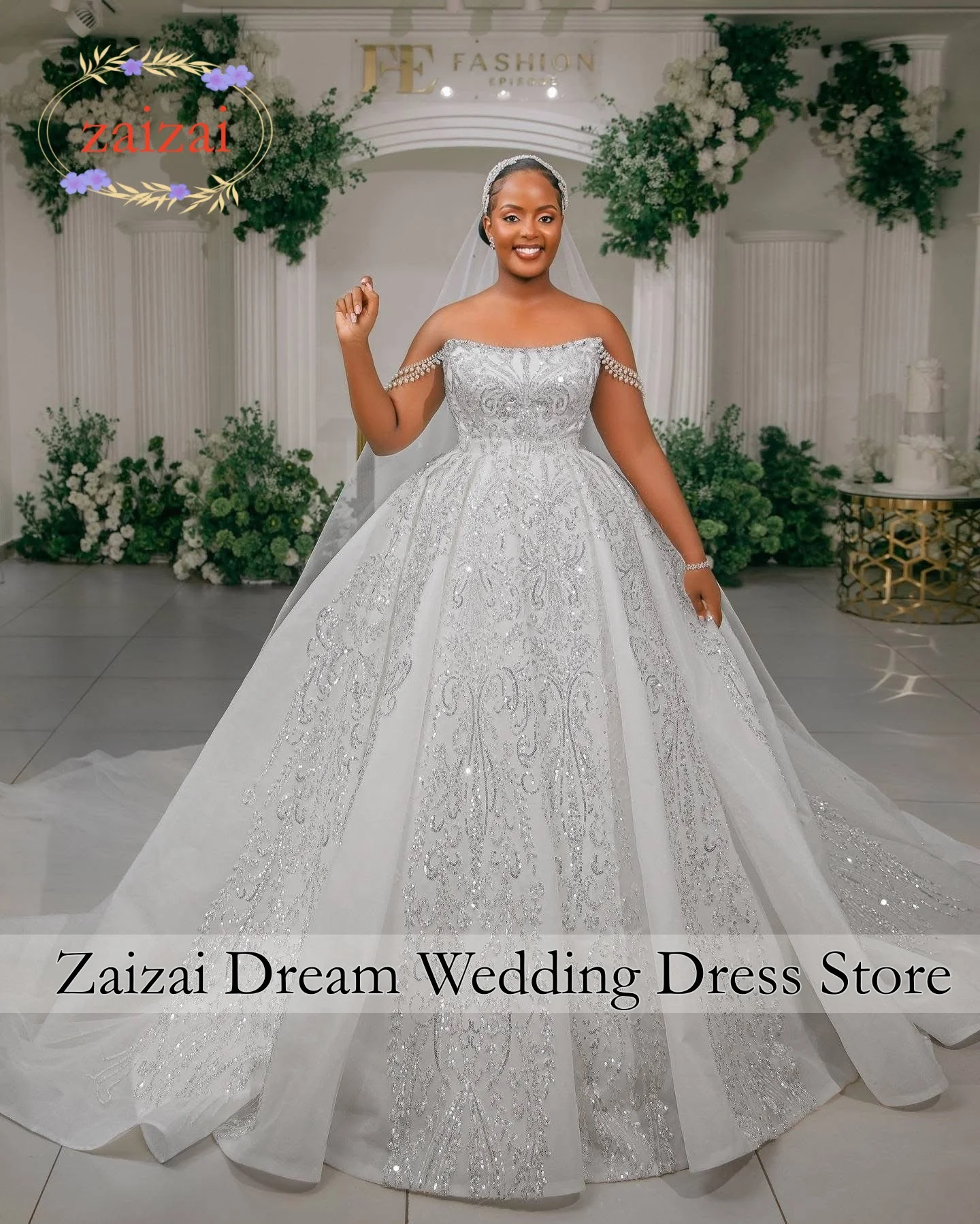 Customized Luxury Lace Ball Gown Wedding Dress Beading Pearls Appliques Bridal Gowns Vestidos De Novia Amanda Novias Official