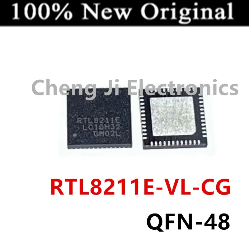 5PCS/Lot  RTL8211EG-VB-CG   RTL8211EG   QFN-64    New original Gigabit Ethernet transceiver chip   RTL8211E-VL-CG   RTL8211E