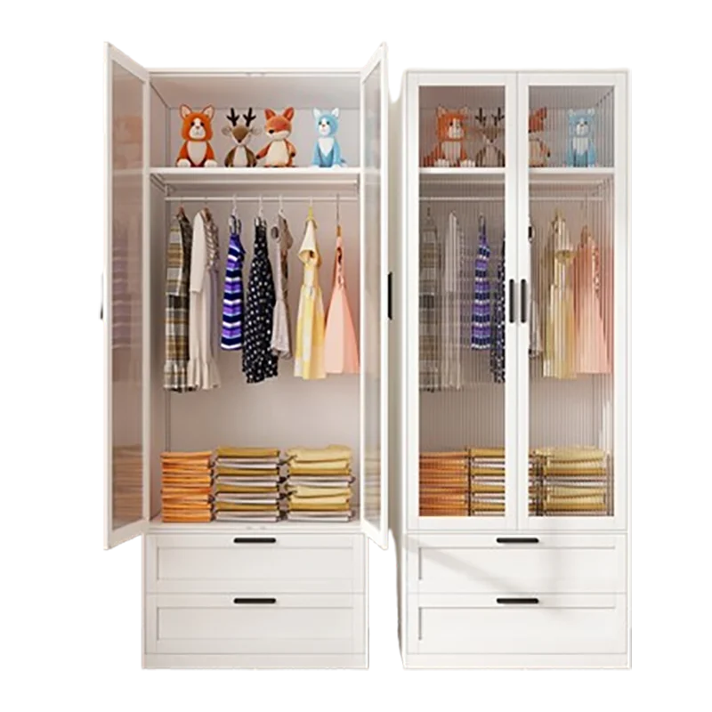 خزانة كبيرة لمجموعة البنات، خزانة تخزين بسيطة، خزانة ملابس مفتوحة للأطفال، ملابس معدنية، أثاث Armario De Ropa #6