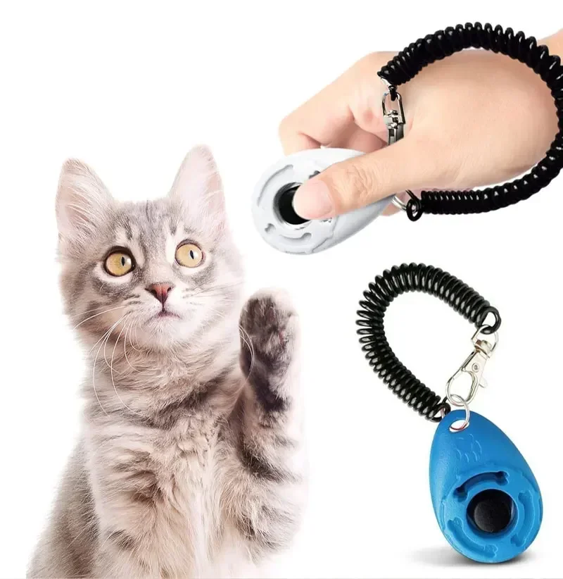 Clicker für das Training von Haustieren mit Handschlaufe, einstellbarer Klicker mit variabler Lautstärke, tragbares Trainingsgerät mit Schlüsselanhänger für Hunde, Katzen, Vögel und Pferde. – Detail 10