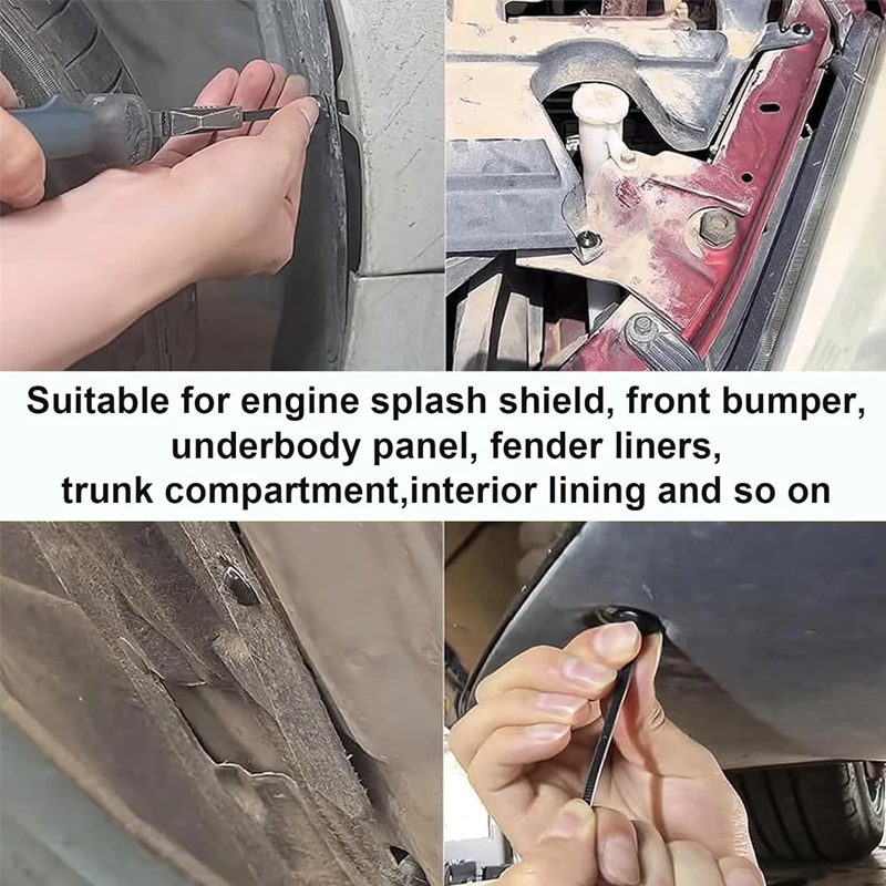 2026 Self-locking Universal Nylon 1000-1set Cable Tie Buckle Heavy Duty Zip Ties with Pin & Button Car Repair Fastening Strap