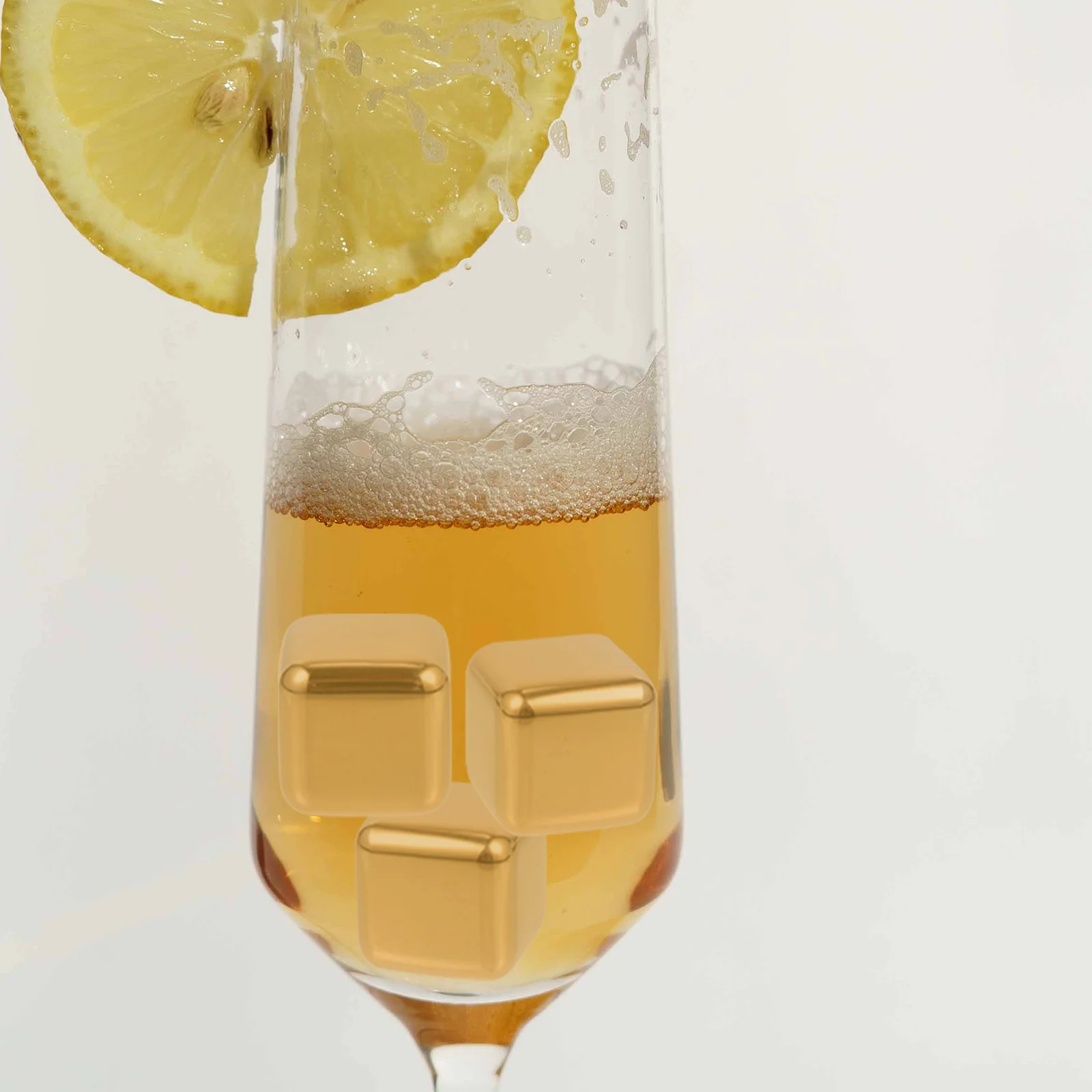 

1Set Premium Stainless Steel Ice Cubes Reusable Metal Cooling Cubes for Beverages Bar Drinking Supplies Reusable Ice Cube