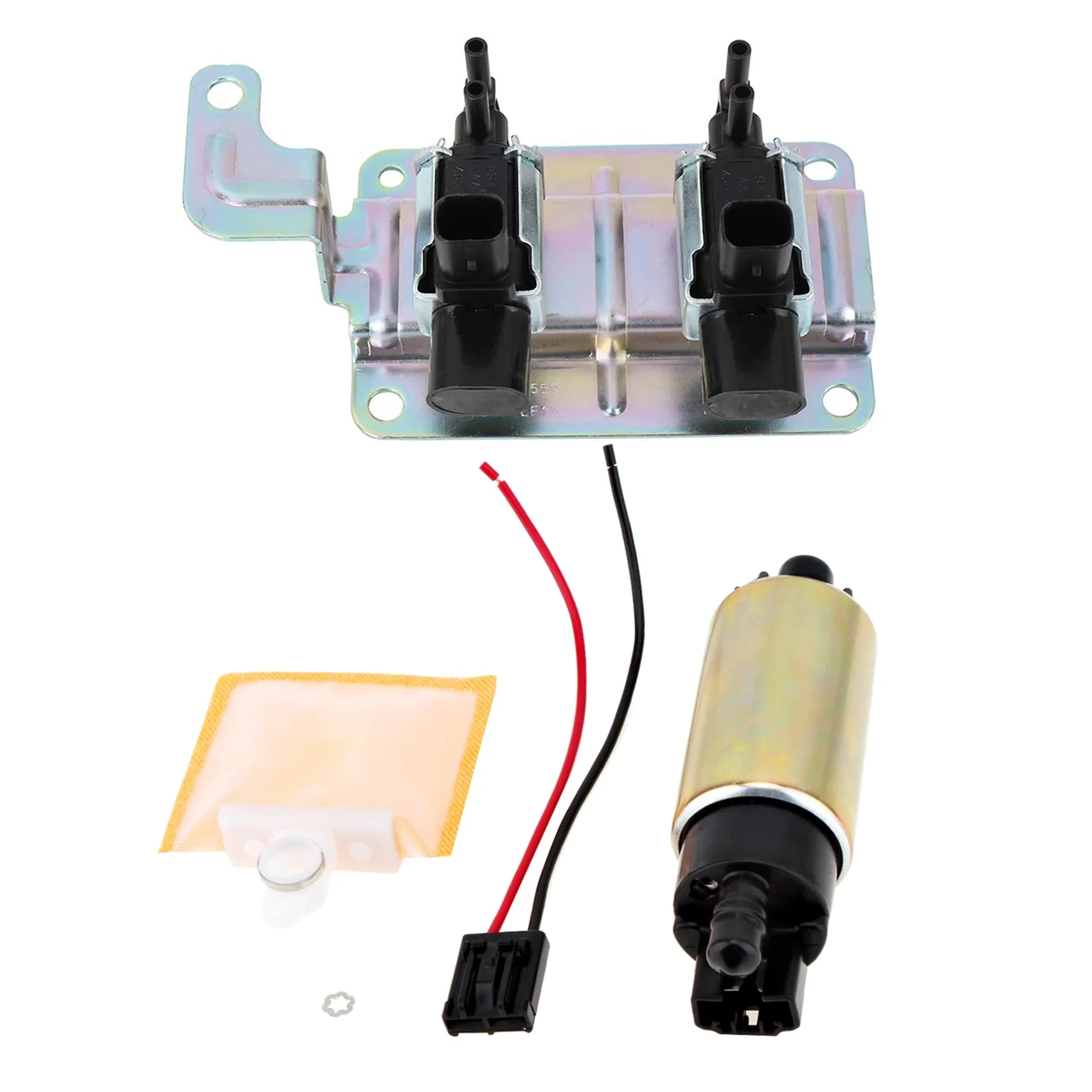 1 Set 120L/H Car Electric Gasoline Fuel Pump Strainer Install Kit & ​1 Pcs Intake Manifold Vacuum Solenoid Valve