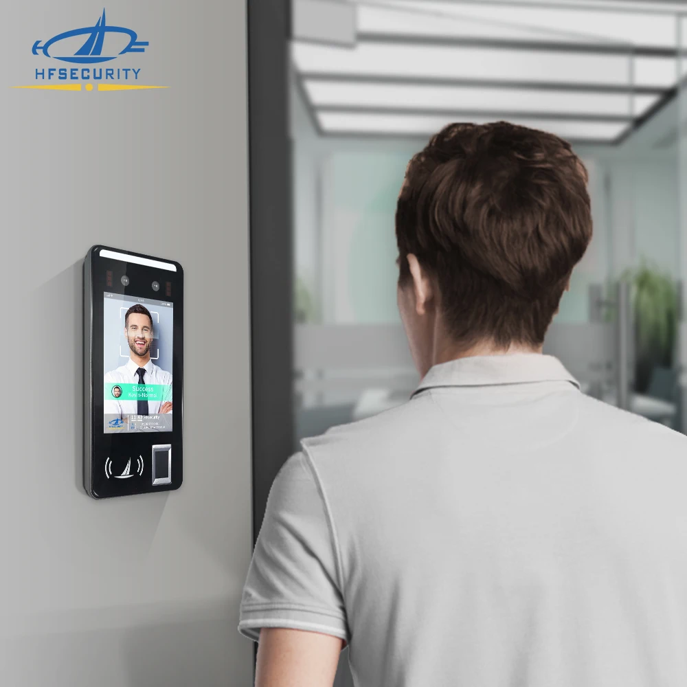 HFSecurity FR05 5 بوصة أندرويد الوصول إلى بصمات الأصابع التعرف على الوجه آلة الحضور نظام التحكم في الوصول إلى الباب #4