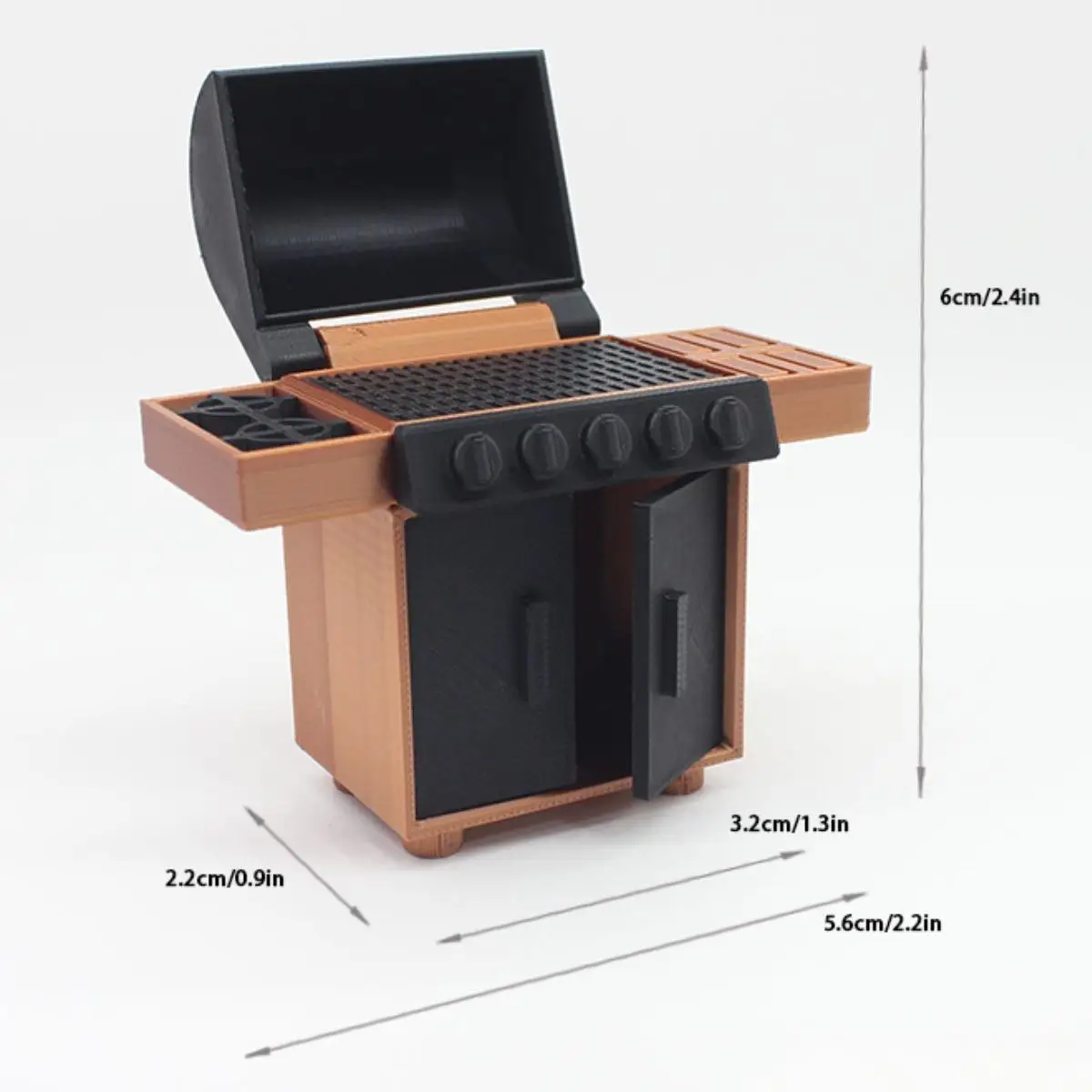 Miniaturowy model grilla Model stojaka do grillowania dla sceny życia w domku dla lalek w skali 1:12/20
