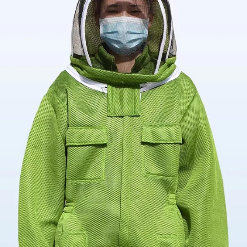 Apiarist Ventilated Beekeeper Protective Bee Suit Anti-sting Ventilated Beekeeper Costumes Beekeeping Suits with Fencing Veil