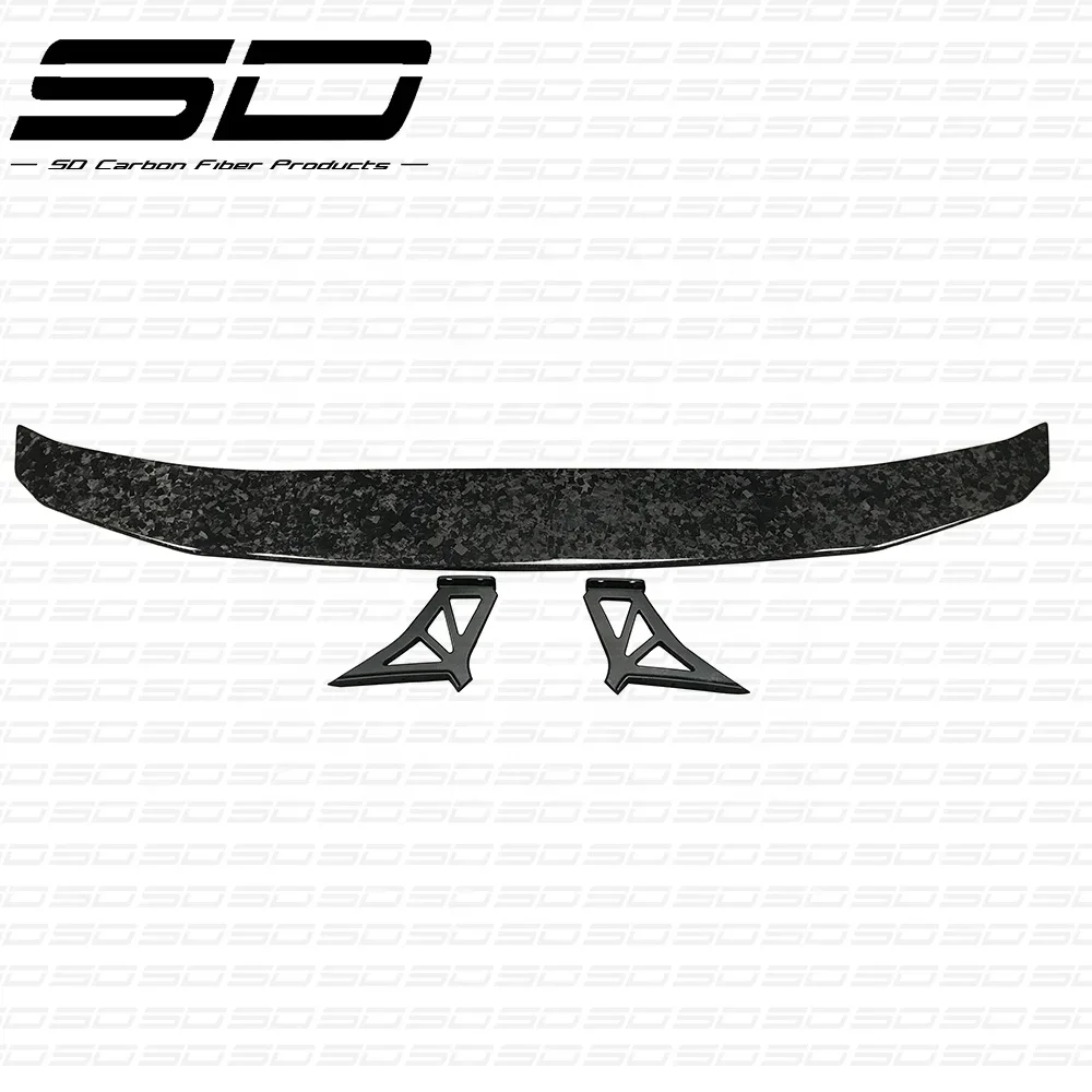 Forged Carbon V Style Rear Bumper Spoiler  Body Kit For Lambo Hu ra can  LP580/LP610 Car Accessories