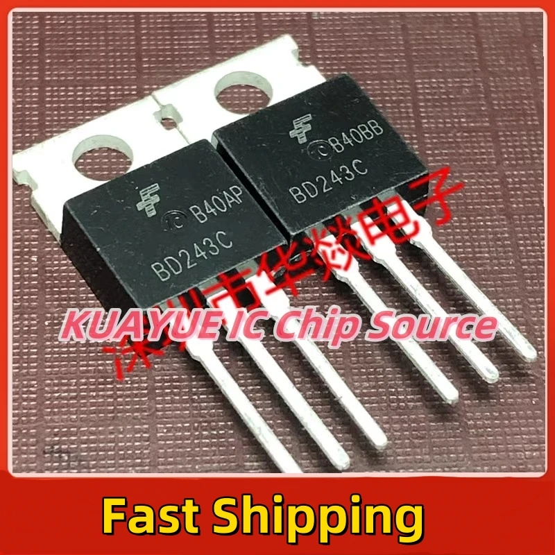 10PCS-30PCS/BD243C   TO-220 100V 6A/ Fast Shipping Quality Guarantee