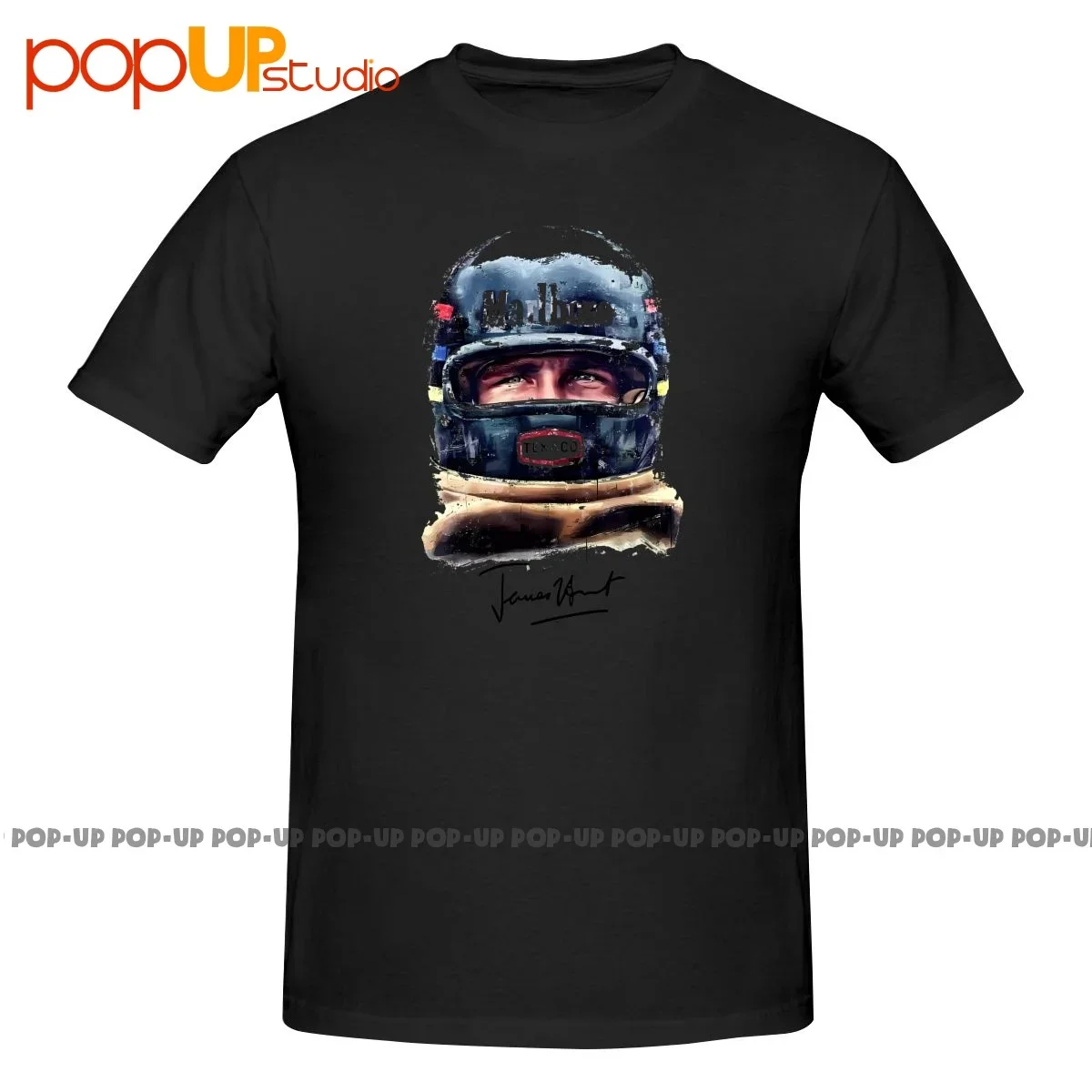 Hesketh Racing Team James Hunt Malboro Helmet World Championship Shirt t-Shirt Tee migliore qualità