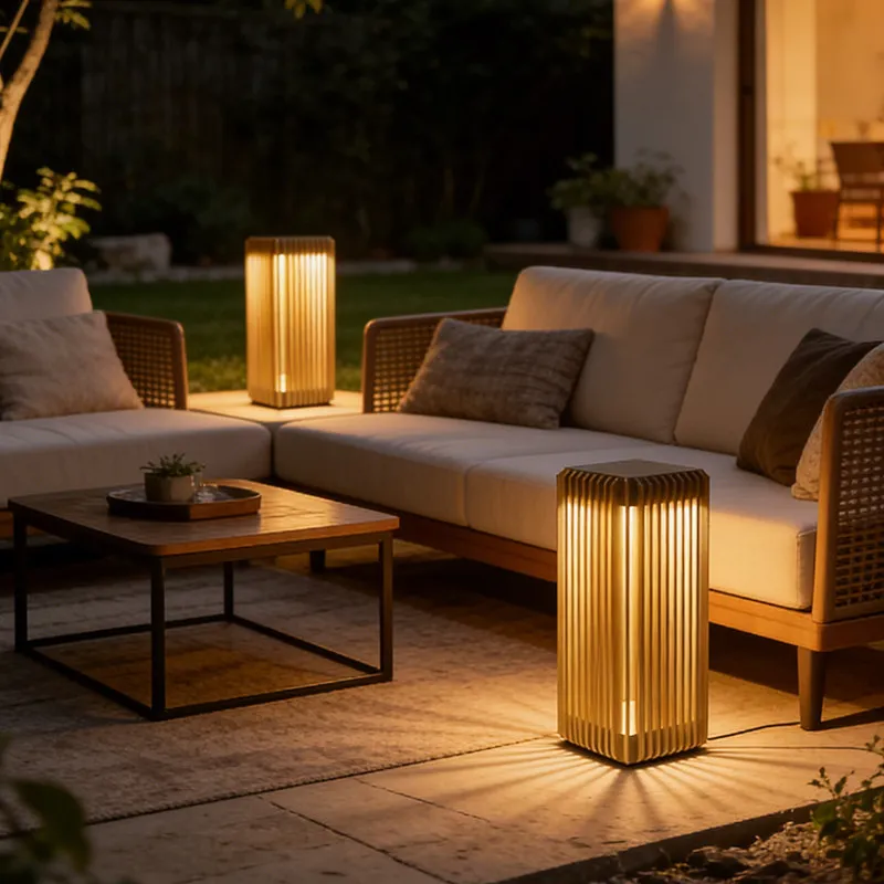 Luminous floor lamp courtyard solar LED outdoor lighting non solar lamp outdoor garden lamp outdoor garden decoration