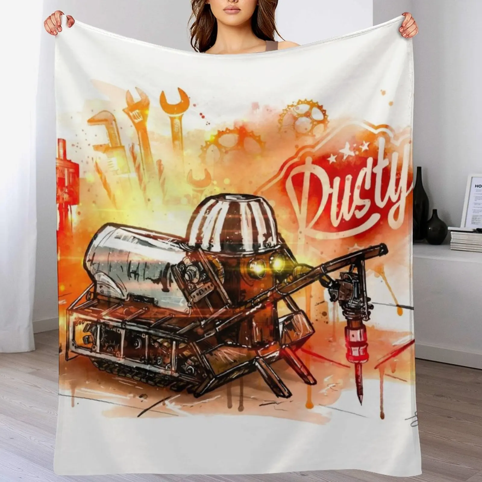 

Rusty Art Throw Blanket Flannel Cute Blankets