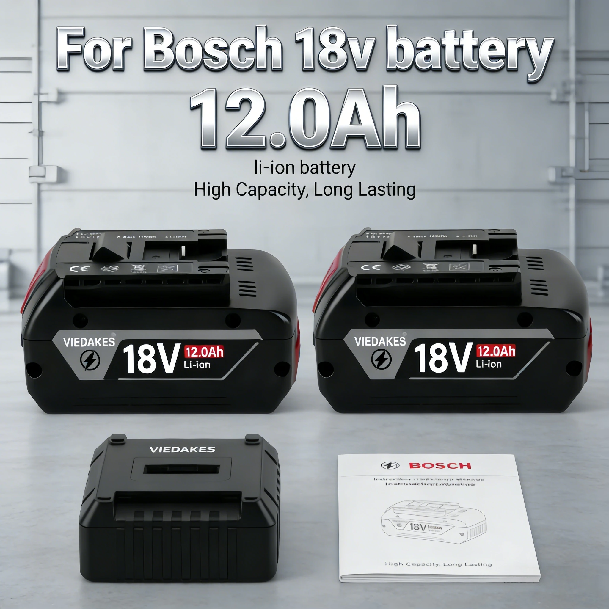 100% original 18V 12000mAh power tool Battery for Bosch 18v battery Professional GBA ProCORE EXBA BAT609G BAT618G battery