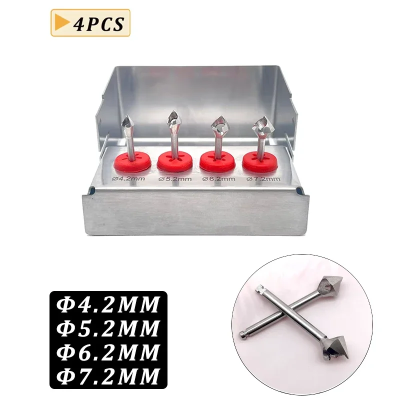 

5Set Dental Bone Collector Kit Implant Bur Drill Bit Set Stainless Steel Dentist Surgical Instruments Tools