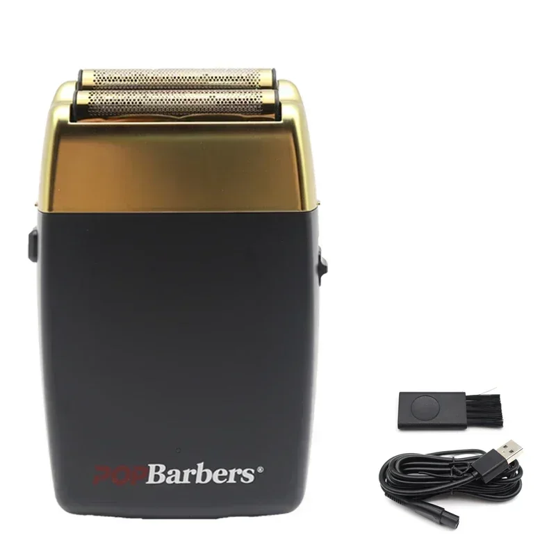 11000 RPM POP Barbers P620 Professional Electric Men's Beard Trimmer Double Foil Shaver Electric Shaver USB Hair Cutting Machine image 3