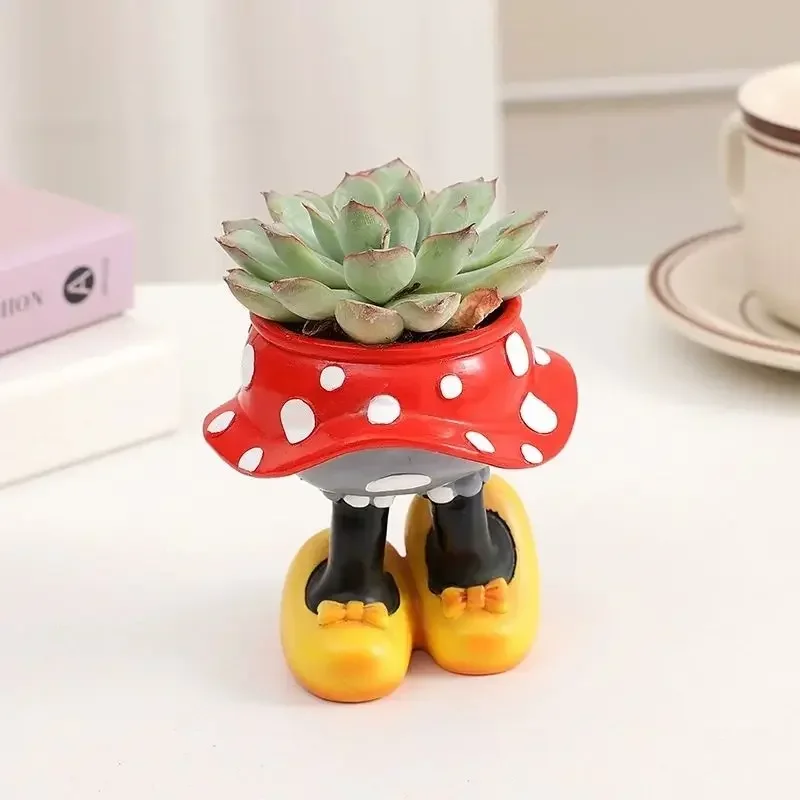 Porte-stylo succulent Disney tureMouse Minnie Mouse, mini plante en résine mignonne, bonsaï, cadeau d'ornement de stockage