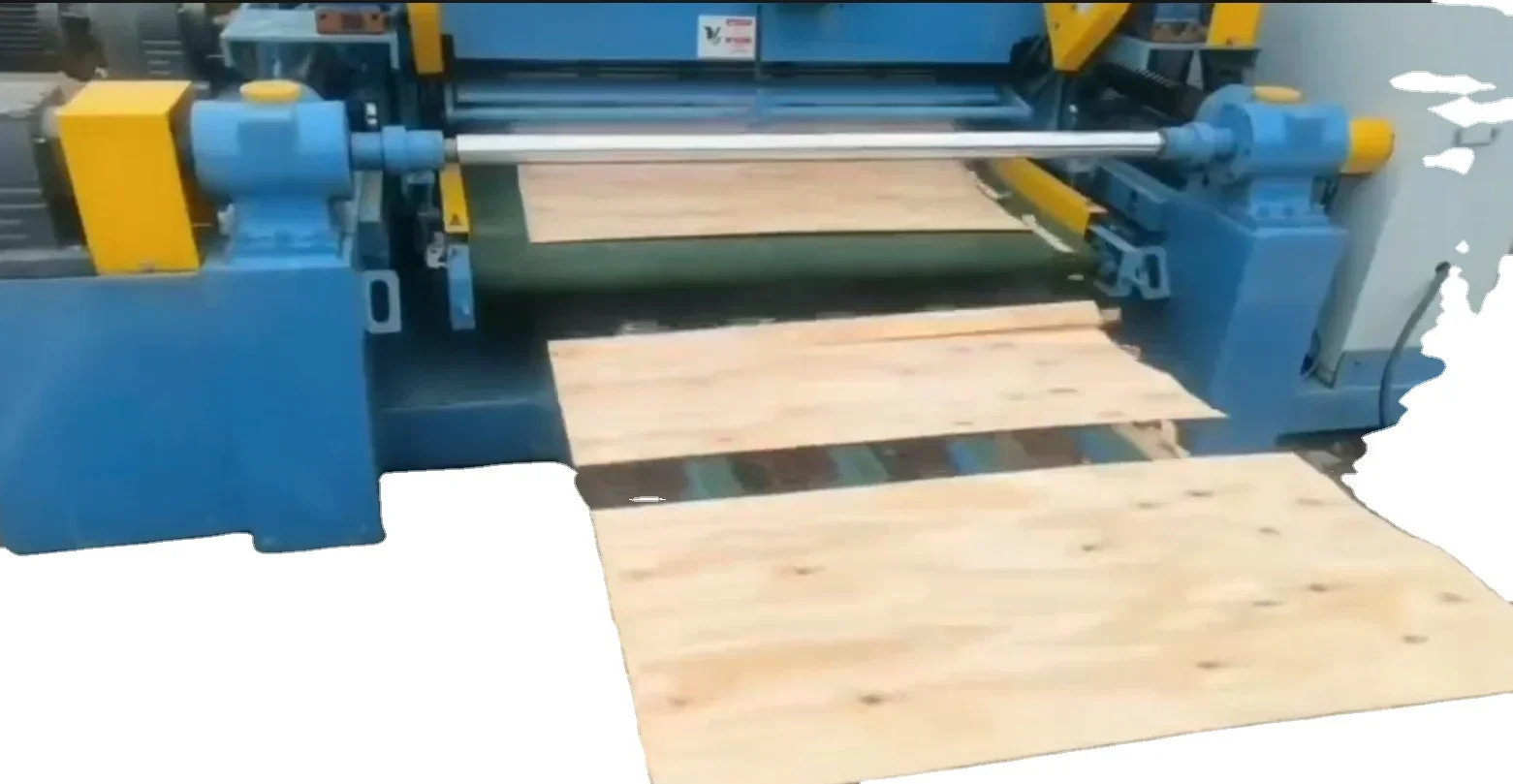 CNC woodworking Plywood wood veneer peeling 4ft 8feet simple veneer peeling line plywood machine