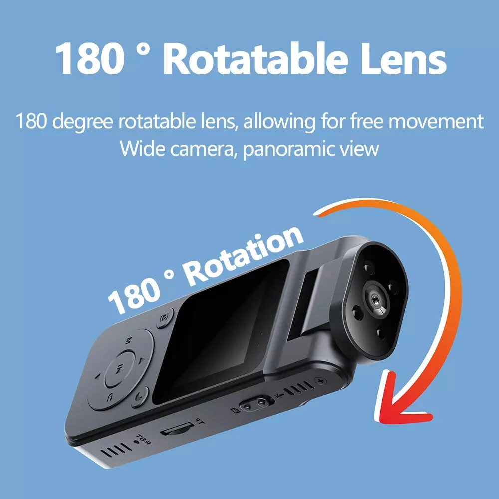 4K 1080P HD WiFi Mini Camera Portable Digital Video Recorder Handheld Back Clip Police Body Camera Night Vision Small Camcorder - Image 5
