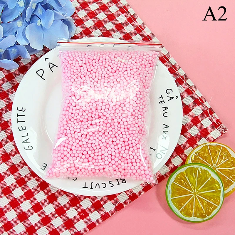 ملحقات جزيئات الطين الثلجية كرات الوحل خرز رغوي صغير لحشو الرغوة لمستلزمات الحرف اليدوية ذاتية الصنع عبوة واحدة