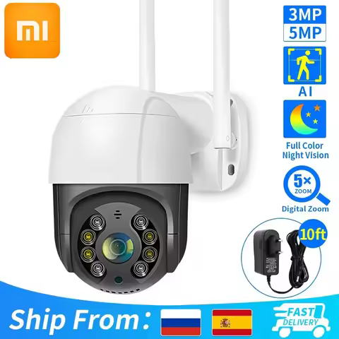 Xiaomi 10MP 4K Smart Wifi PTZ Camera 5x Digital Zoom AI Human Detection ONVIF Wireless CCTV IP Camera Iptv Security Protection