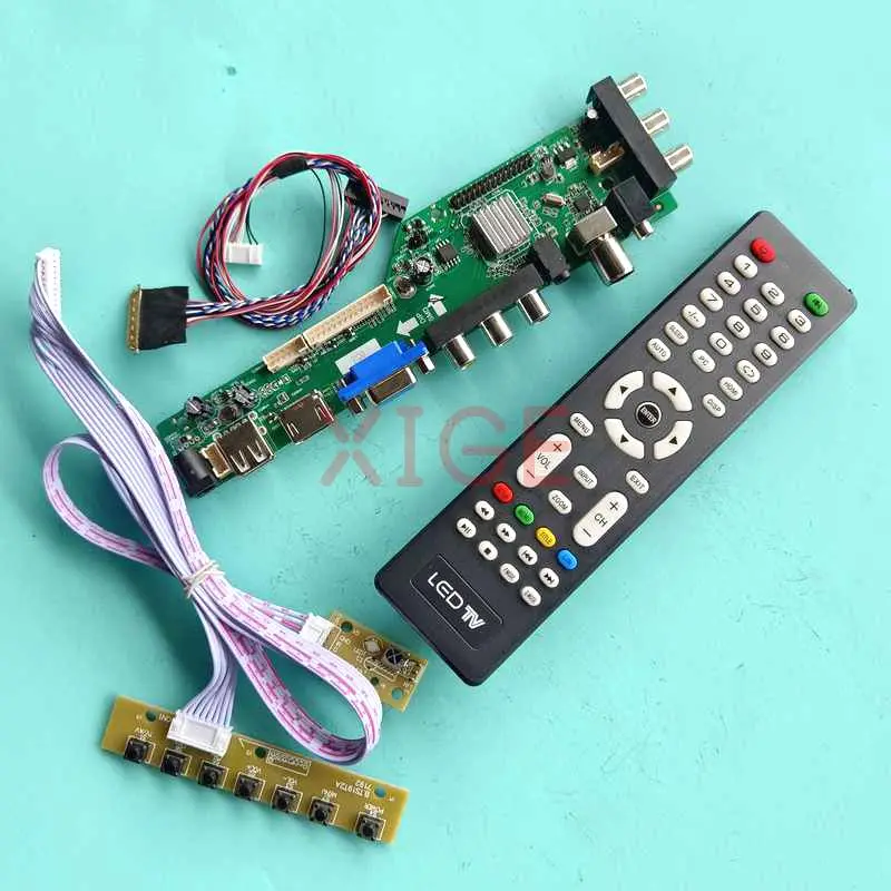 

Плата драйвера контроллера для Φ/L02 B156RW01 V0/V1 DIY Kit 15,6 "панель ноутбука USB/DHMI/VGA/AV 1600x900 LVDS 40Pin DVB-T/C