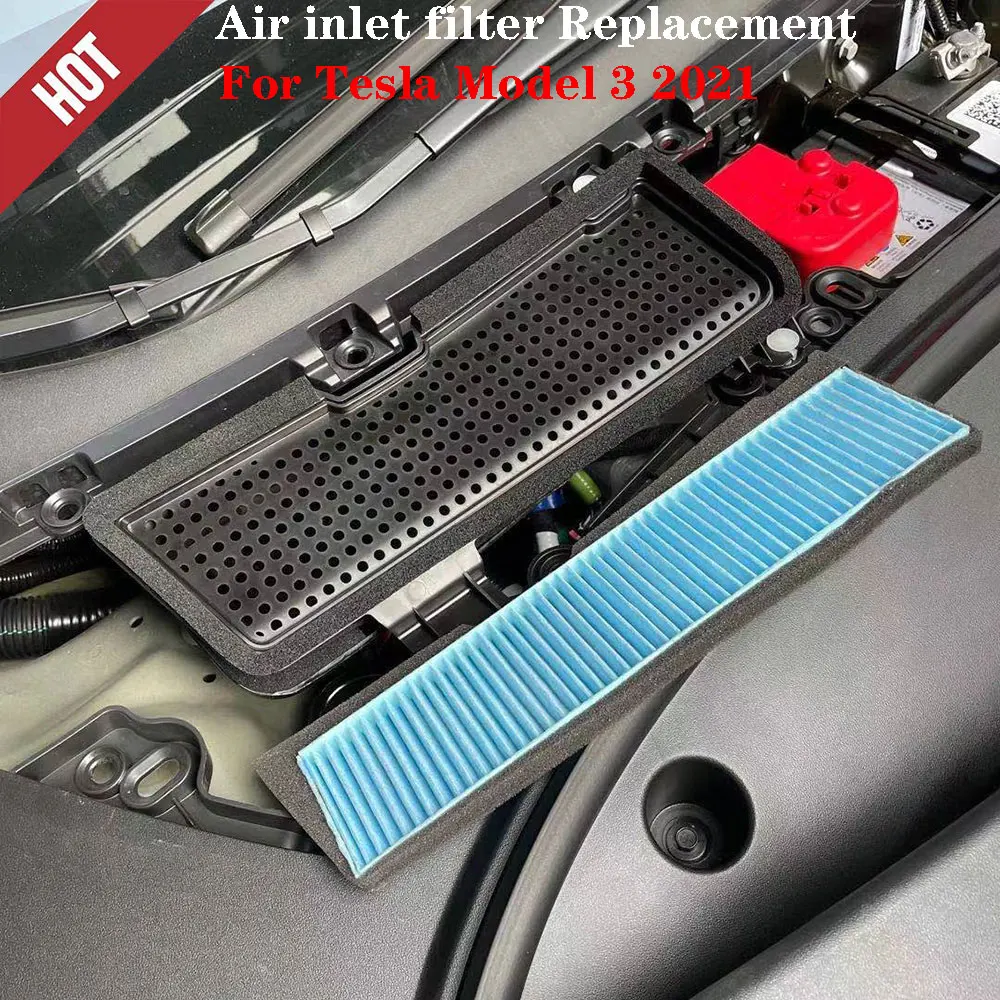 

For Tesla Model 3 2021-2023 Cabin Air Filter Conditioning Carbon Fiber Cabin Air inlet filter Replacement 1pc