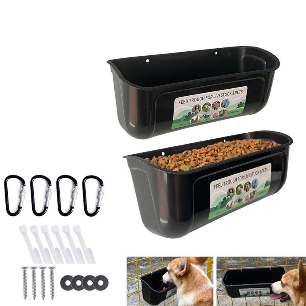 

Hygienic Feeding Solution Two Pack Hanging Fence Feeders Designed to Hold Up to 4 5 Quarts Each With Secure Clip System