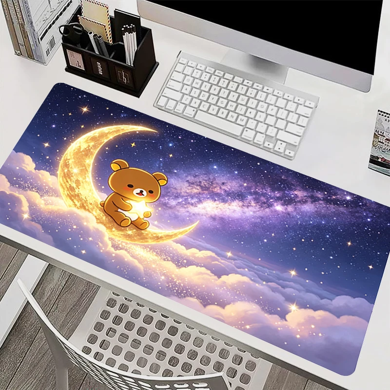 Office Mouse Pad Gamer High-quality rubber base Computer Desk Mat K-Korilakkuma R-Rilakkuma Cartoon Mousepad kawaii Keyboard Pad