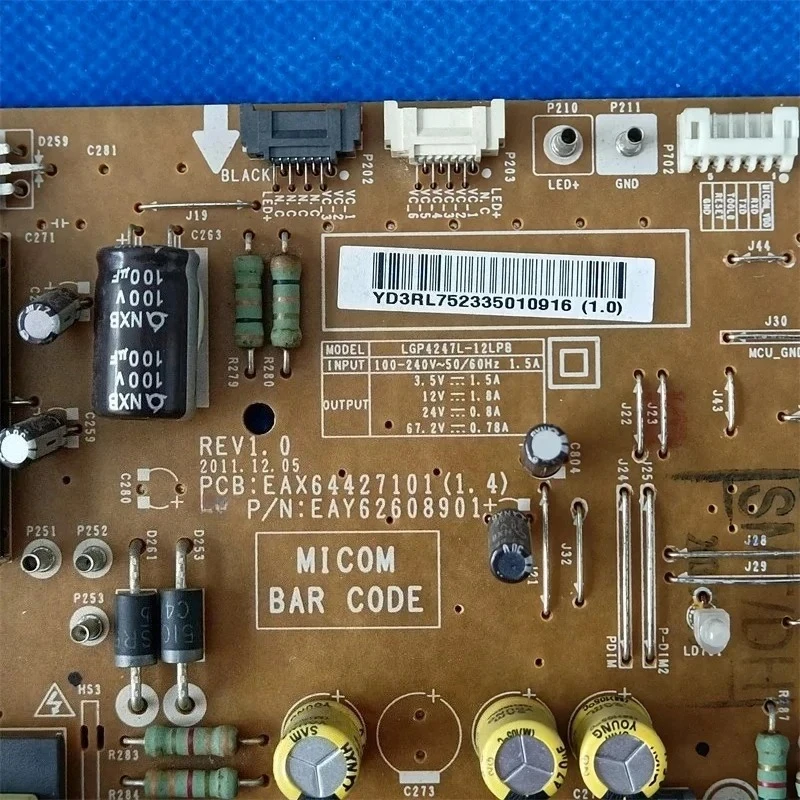 EAX64427101 (1.4) EAY62608901 REV 1.0 Power Supply Board 42LS570S 42LM620S 42LM620T 42LM5800 42LM6200 42LS5700 42LS4100 TV Parts