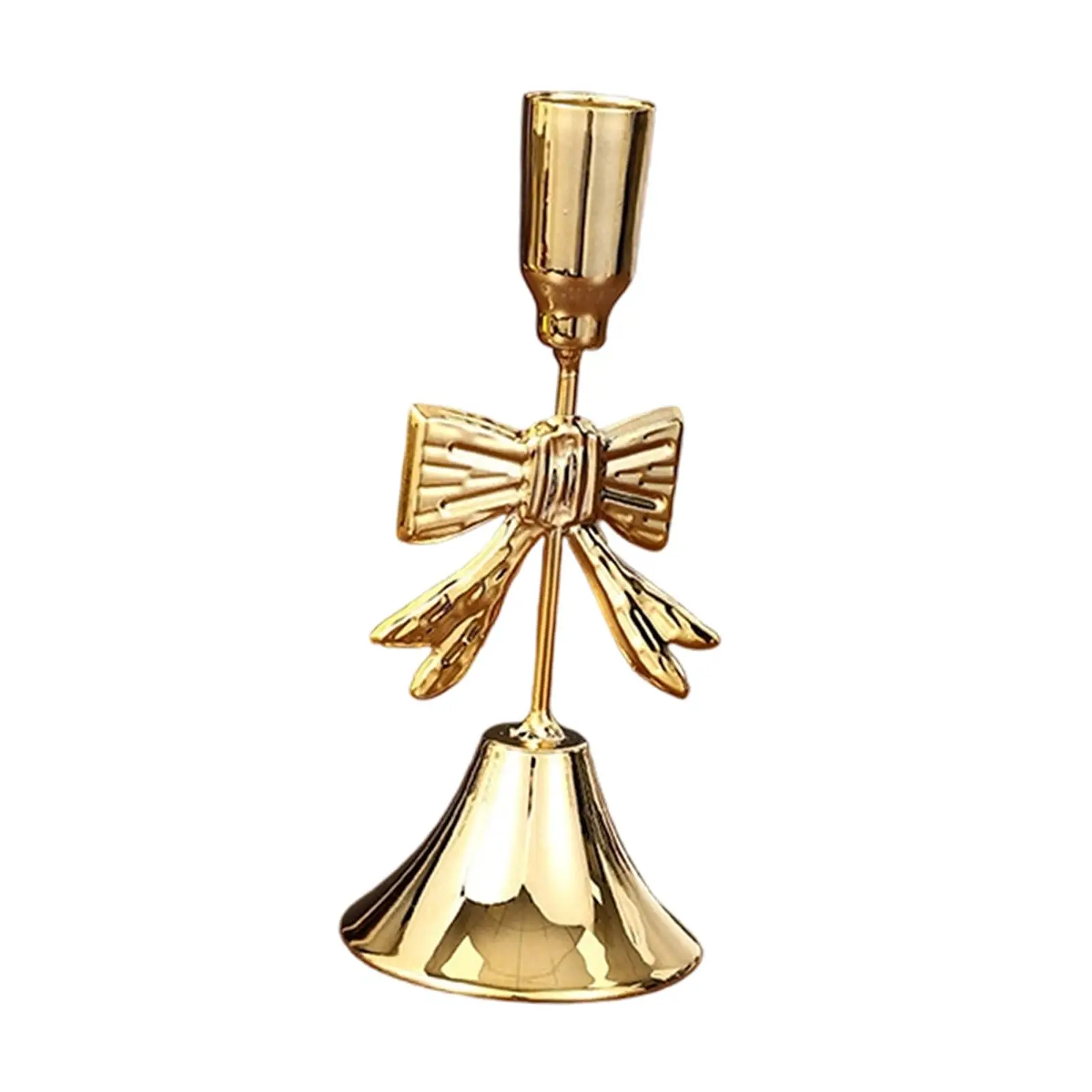 Bow Design Metal Candle Holder Iron Candlestick Table Central Decor for Anniversary Wedding Home Decoration