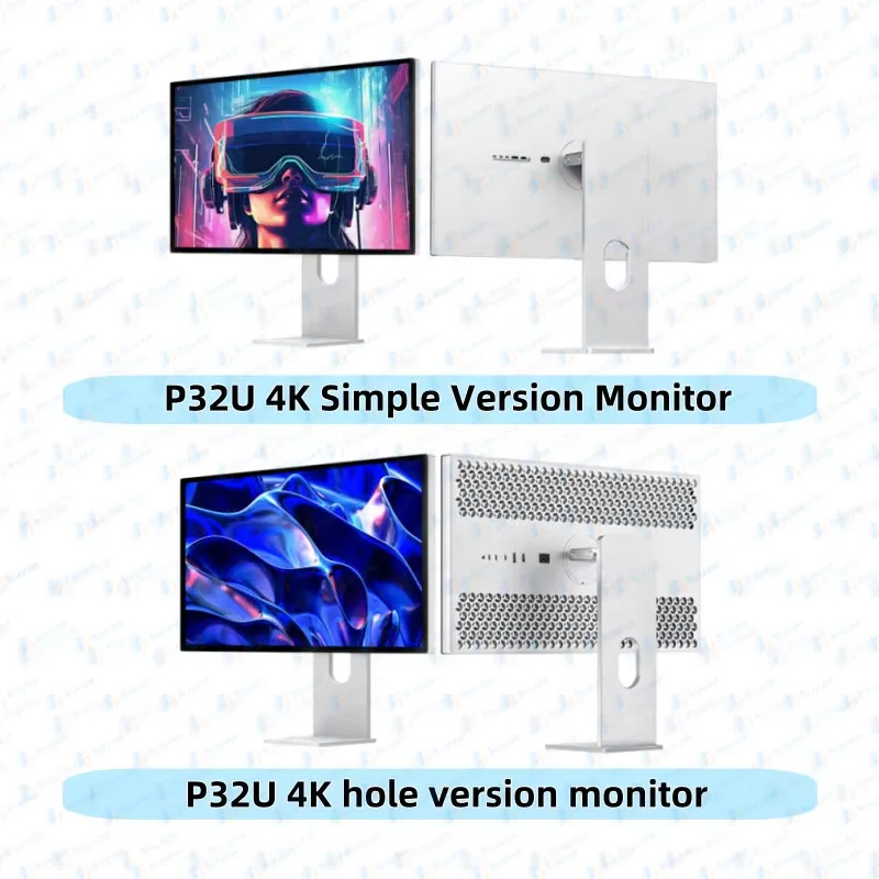 32 Inch LCD Screen LED Monitor 4K 3840*2160 HDR10 Function 60Hz USB-C Multi-port 100W High-brightness Display P32U Hole Design