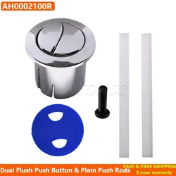 For Roca D1D Dual Flush Push Button & Plain Push Rods Short Body AH0002100R Chrome Push Button Dual Flush Old Style 822040001