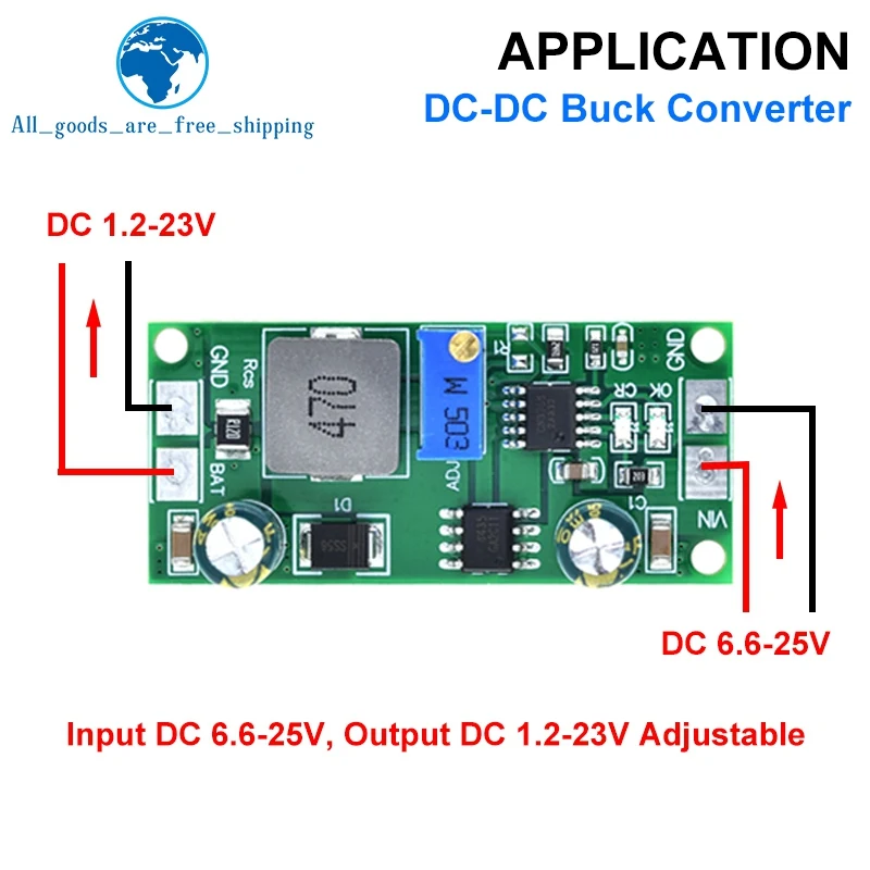 

TZT DD28CRTA 1A 3.7-18.5V Charging Board For Lithium Batteries Or Lithium Battery Packs Battery Charger Module