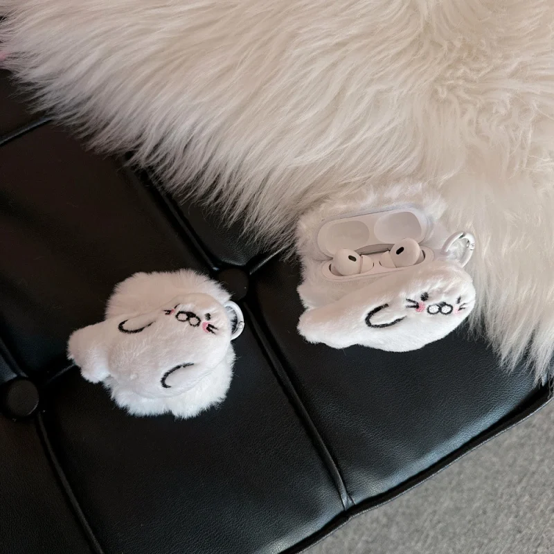 

Autumn and Winter Plush Seal Earphone Cover for Appleairpods2/3Cartoon Full CoveragePRO2/PRO3Simple