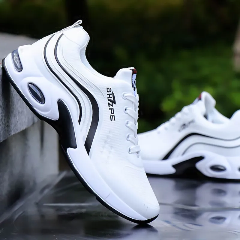 

Мужские осенне-зимние кожаные водонепроницаемые спортивные повседневные кроссовки с подушкой в корейском стиле