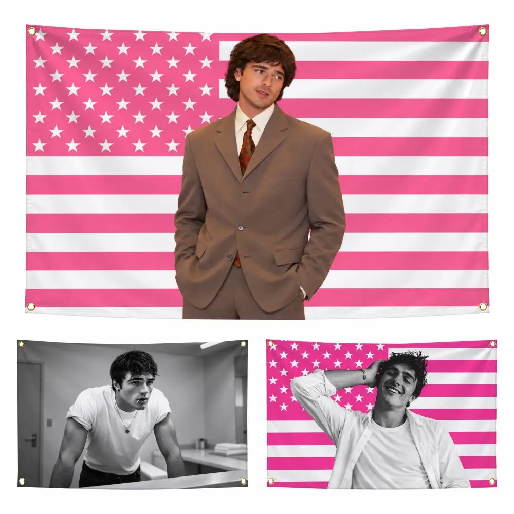 Actor J-Jacob Elordi Flags Personalized Flag Room Dorm Camping Picnic Garage Bar Indoor Outdoor Wall Decor