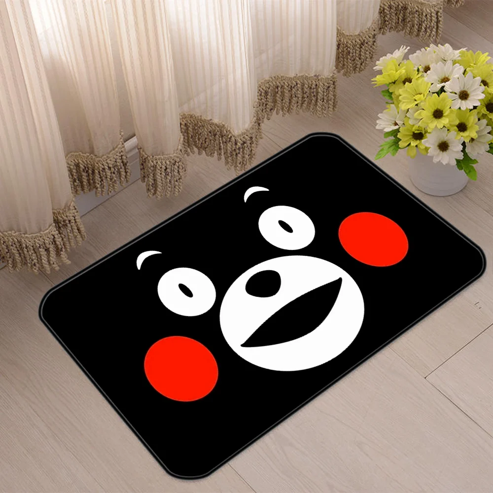 K-kumamons Carpet for Bathroom Mats Customized Outdoor Doormat Entrance to Home Kitchen Floor Mat for Hallway on the Floor Foot