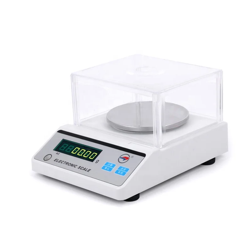 

Laboratory Weighing Balance Scale 0.001g-300g/0.01g-3000g/0.1g-5kg Portable Round Plate Digital Display Electronic Balance