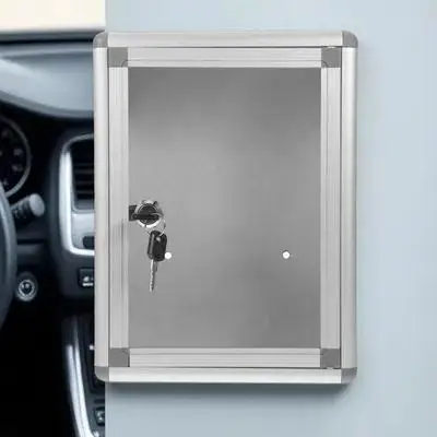 Boîte aux lettres murale en alliage d'aluminium, boîte aux lettres pour bureau, usine, école, étui à suggestions, grande capacité, rangement de poteaux muraux