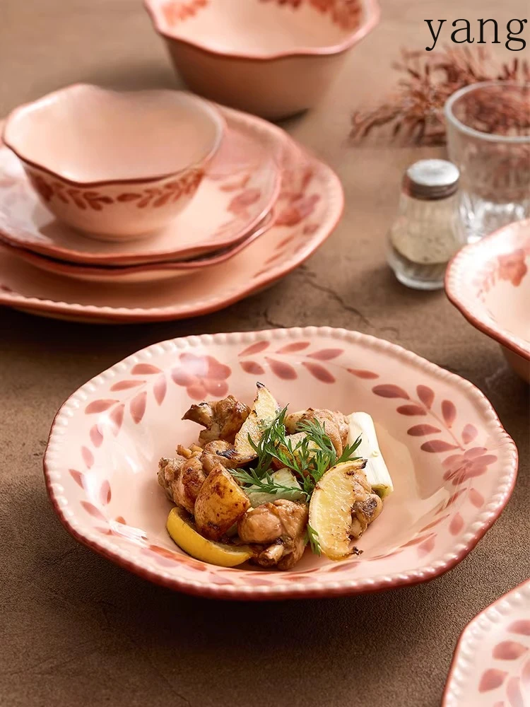 LTT ceramic tableware, dish set, household rice bowl and chopsticks combination