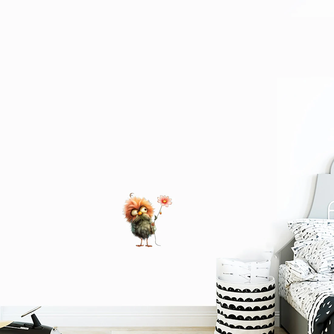 Three Ratels QN49 Funny little bird cartoon stickers KID's bedroom wall stickers furniture decals personalized car sticker
