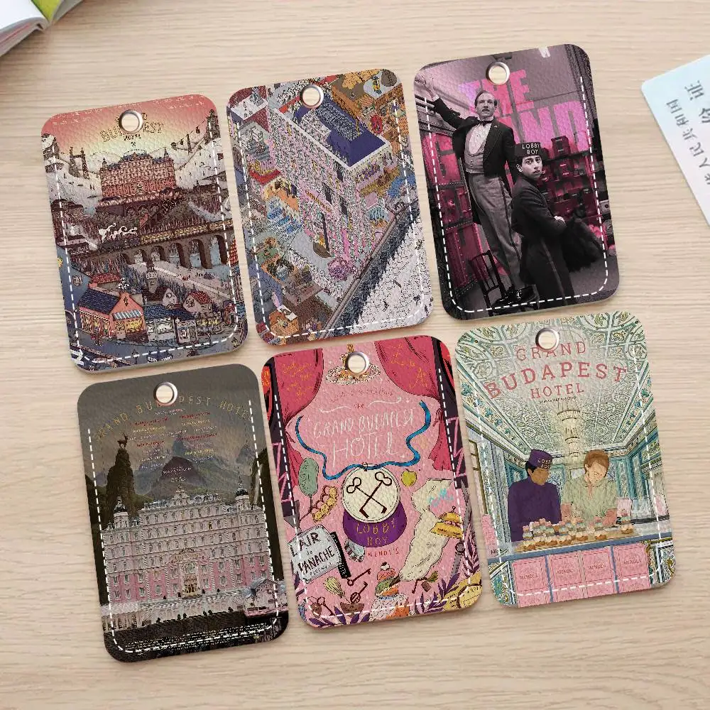 The Grand Budapest Hotel Keychain With Access Card Holder, Bus Pass & Meal Card ID Bank Card Protective Case For Security