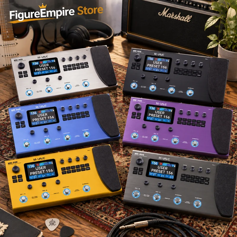 Hot M Vave Mk 300 Guitar Bass Multi Effects Processor With Drum Machine Volume Pedal For Music Performance Gifts