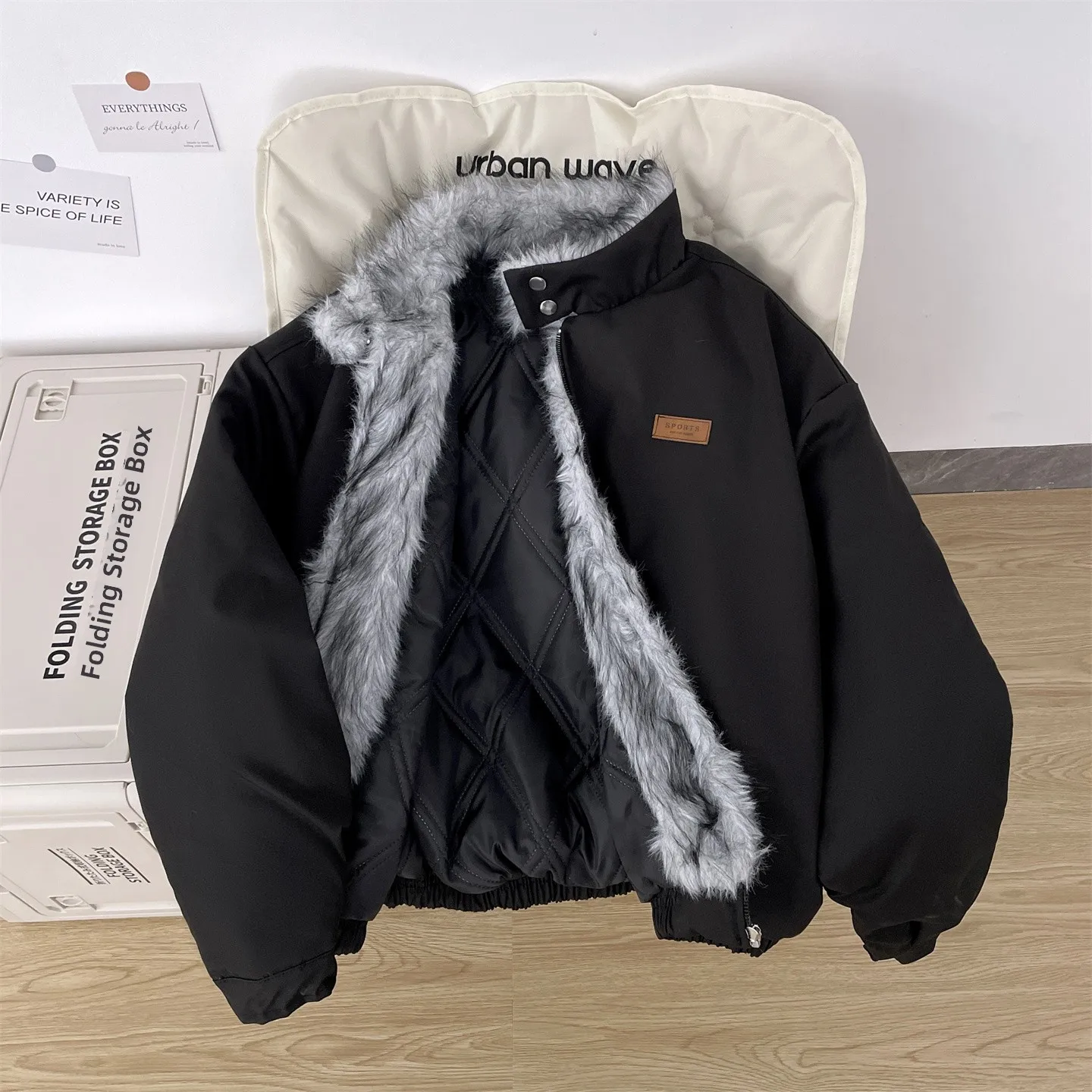 

Мужская хлопковая парка с воротником из меха волка, теплая зимняя куртка с воротником-стойкой, утепленная повседневная одежда для подростков, эксклюзивно онлайн