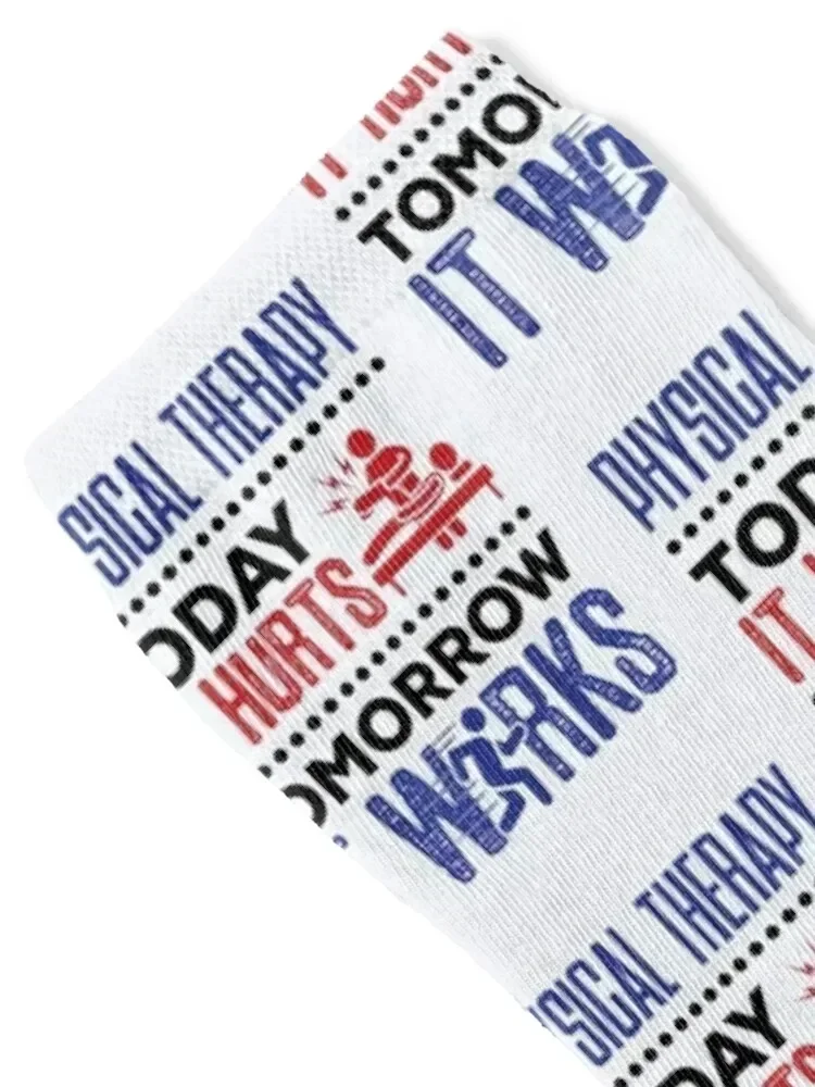 Physical Therapy Today It Hurts Tomorrow It Works Socks winter thermal fashionable designer essential Socks Women Men's