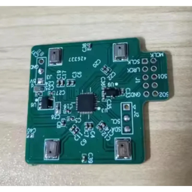 Carte de développement Microphone Array, champ lointain 514-5 mètres, réduction du bruit, algorithme, sortie IIS, ES7210