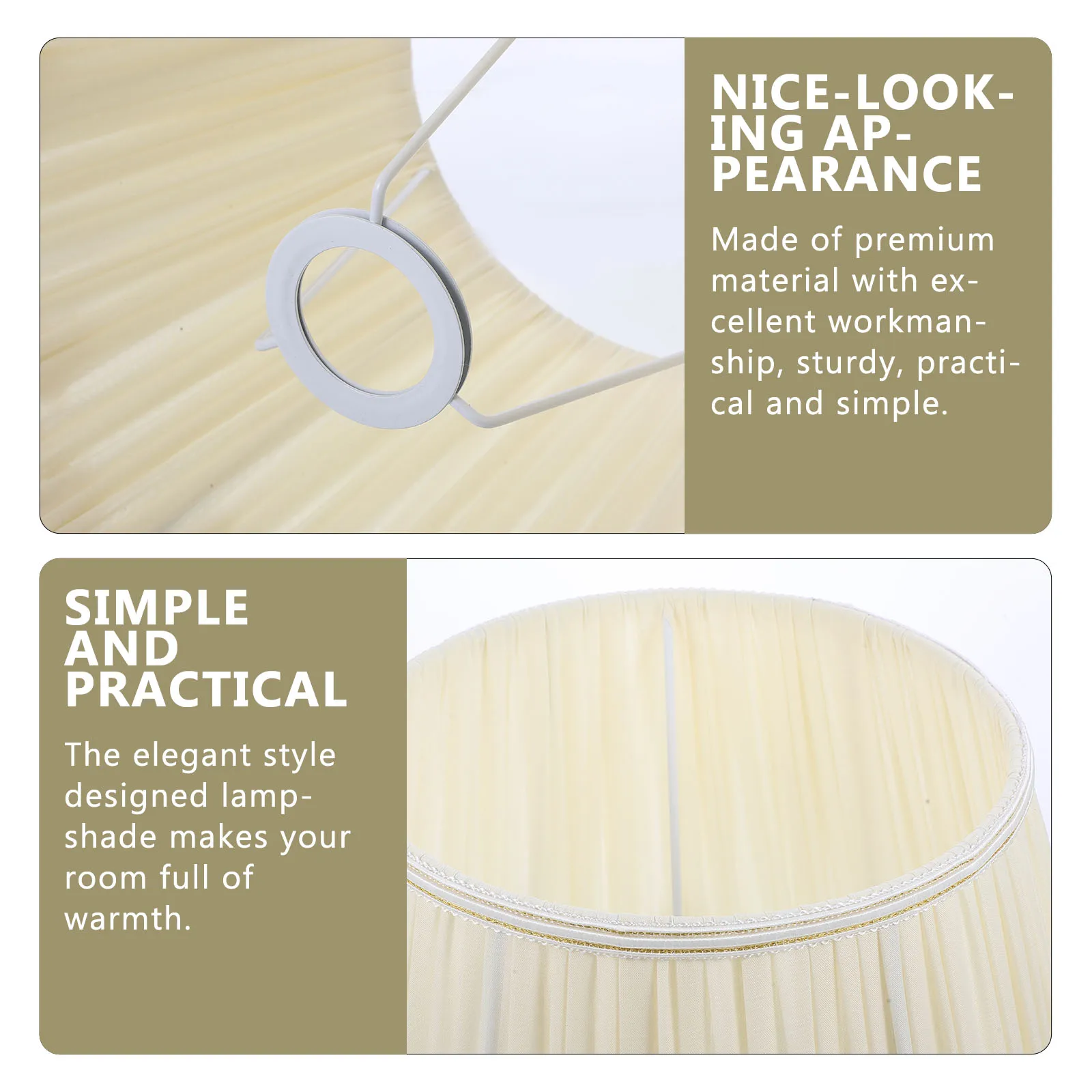 

Elegant Chiffon Lamp Shade 1 Pack Bedside Floor Table Lamp Cover Replacement Cloth Lampshade For Tabletop Desk Light Dust